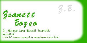 zsanett bozso business card